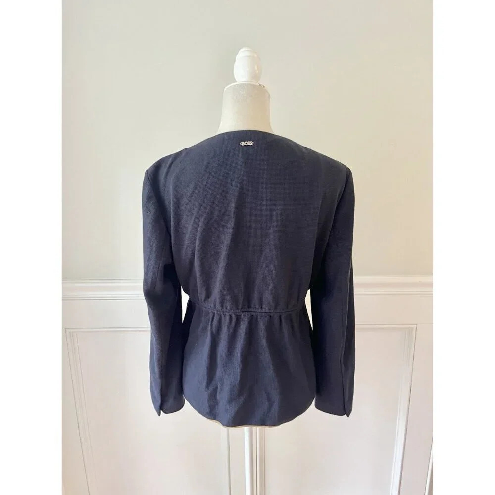 BOSS Hugo Boss Jekari Blazer Jacket 8 Navy Blue - Picture 7 of 11